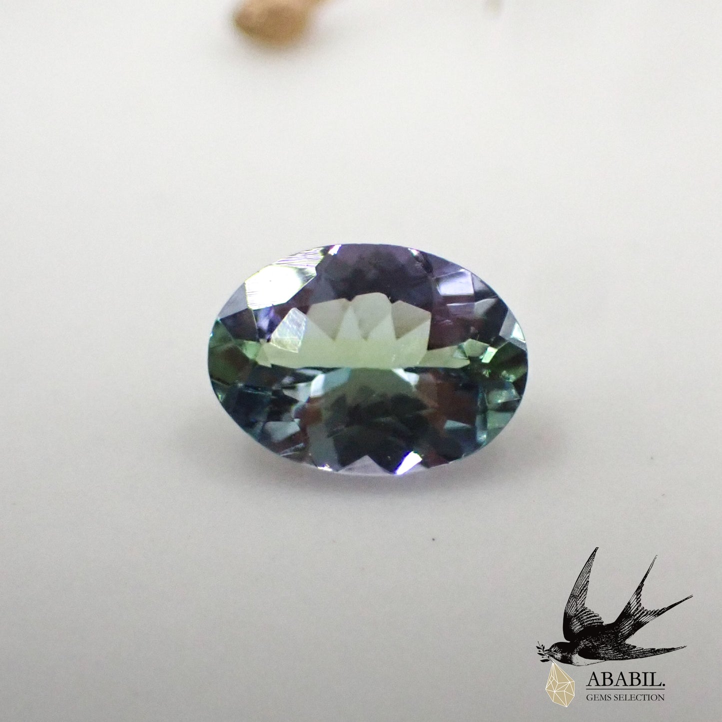 天然バイカラータンザナイト(ゾイサイト)0.83ct【タンザニア】★多色性★