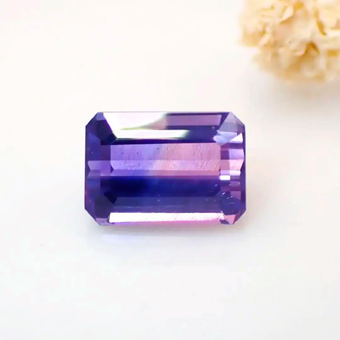 天然非加熱バイカラーサファイア0.72ct【スリランカ】☆パープルピンク 