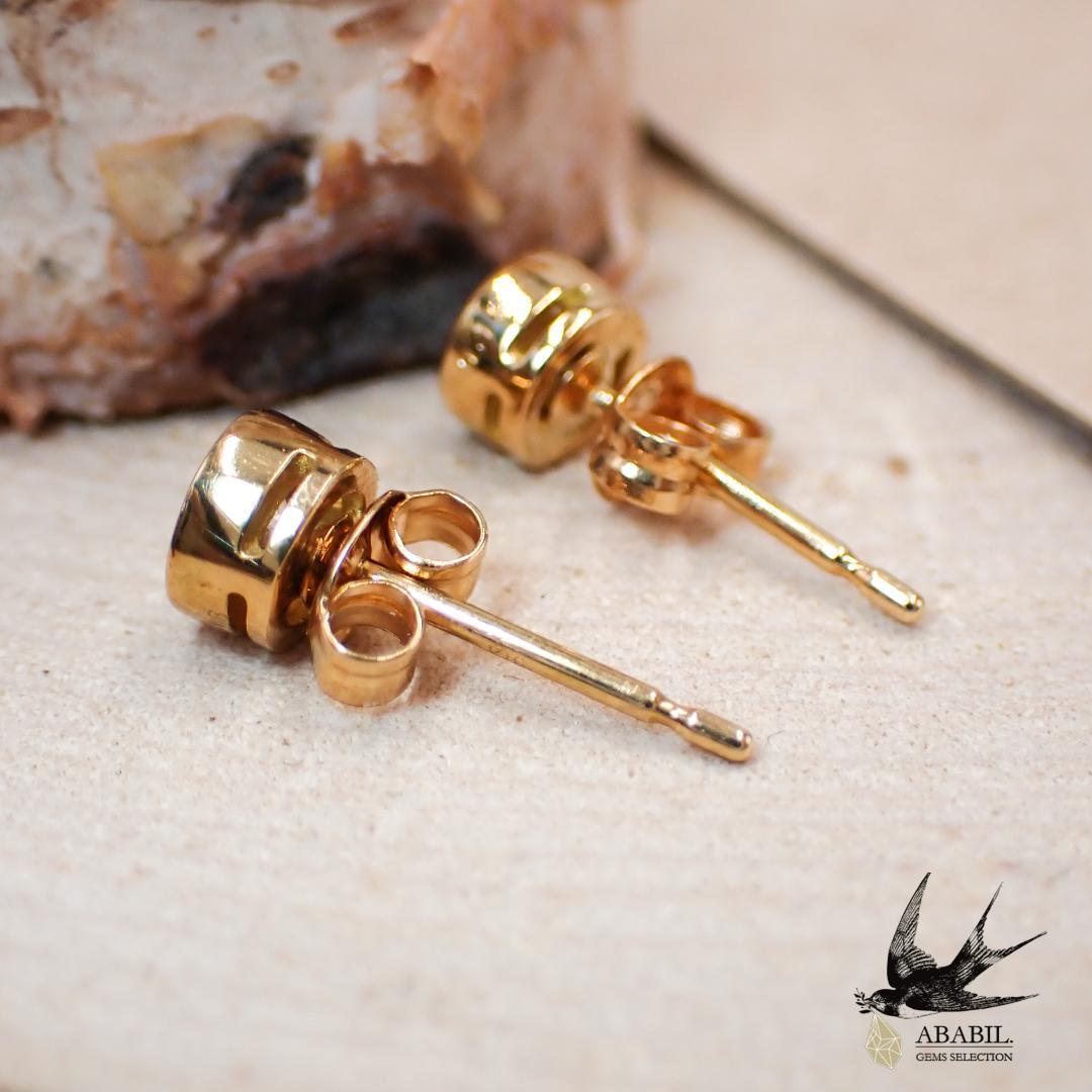 K18 natural diamond earrings 0.36ct