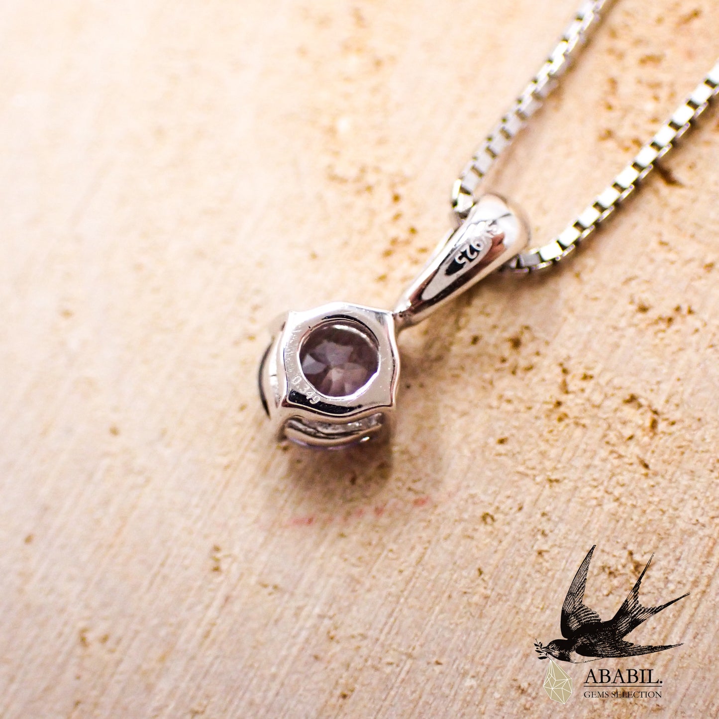 Artwork・Simple Pendant Top【Color Change Garnet】