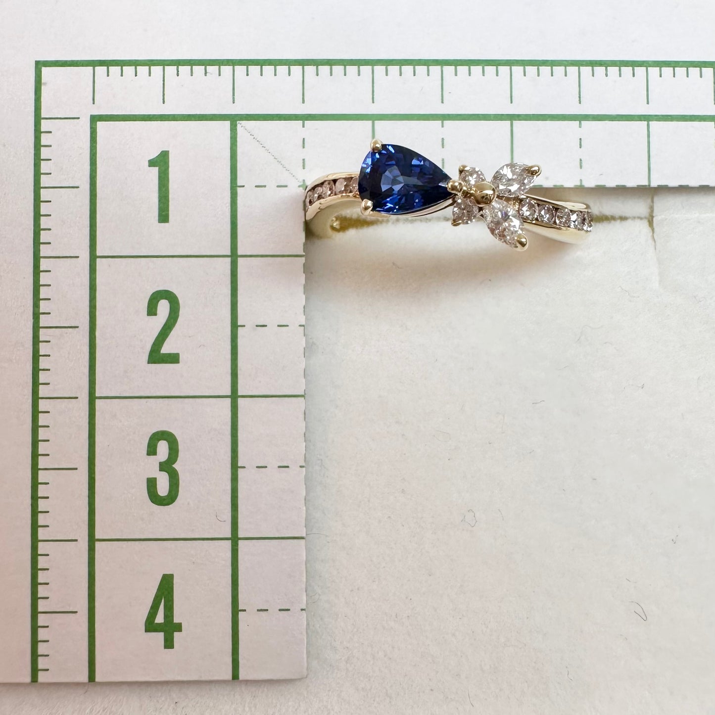 【K18】サファイア 0.54ct リング