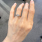 【美品】K14WG ダイヤモンド 0.05ct リング