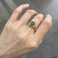 【K18】ツァボライト 0.65ct ダイヤモンド 上品 リング