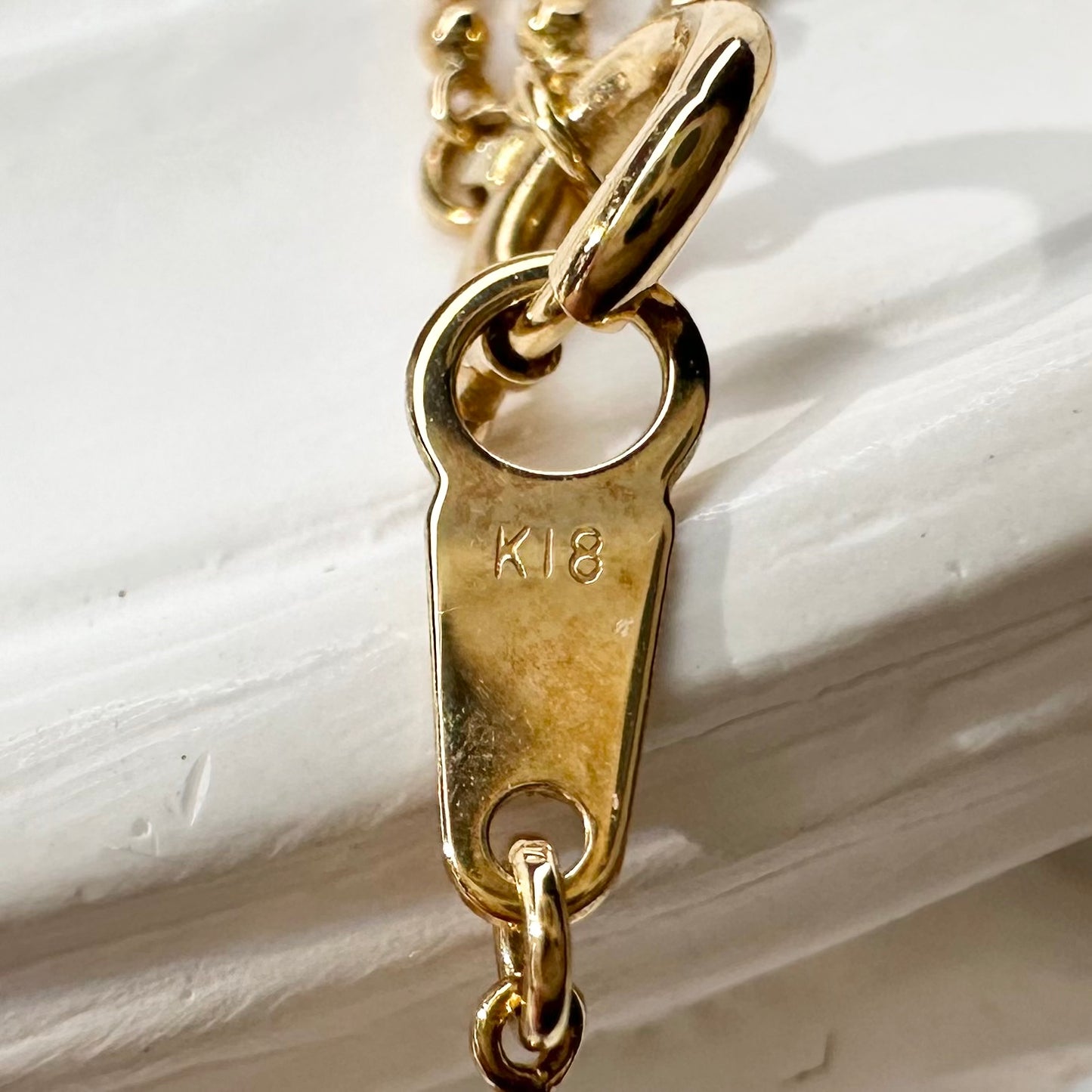 【K18】サファイア 0.2ct ネックレス ダイヤモンド