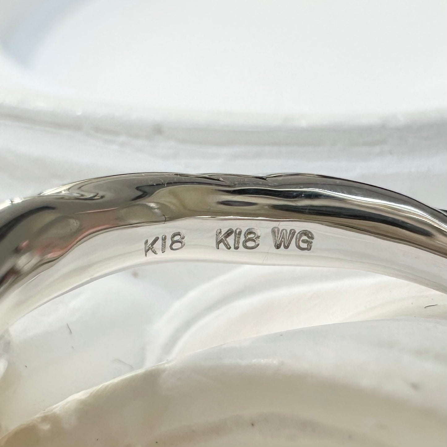 【K18】南洋パール 11.8mm リング