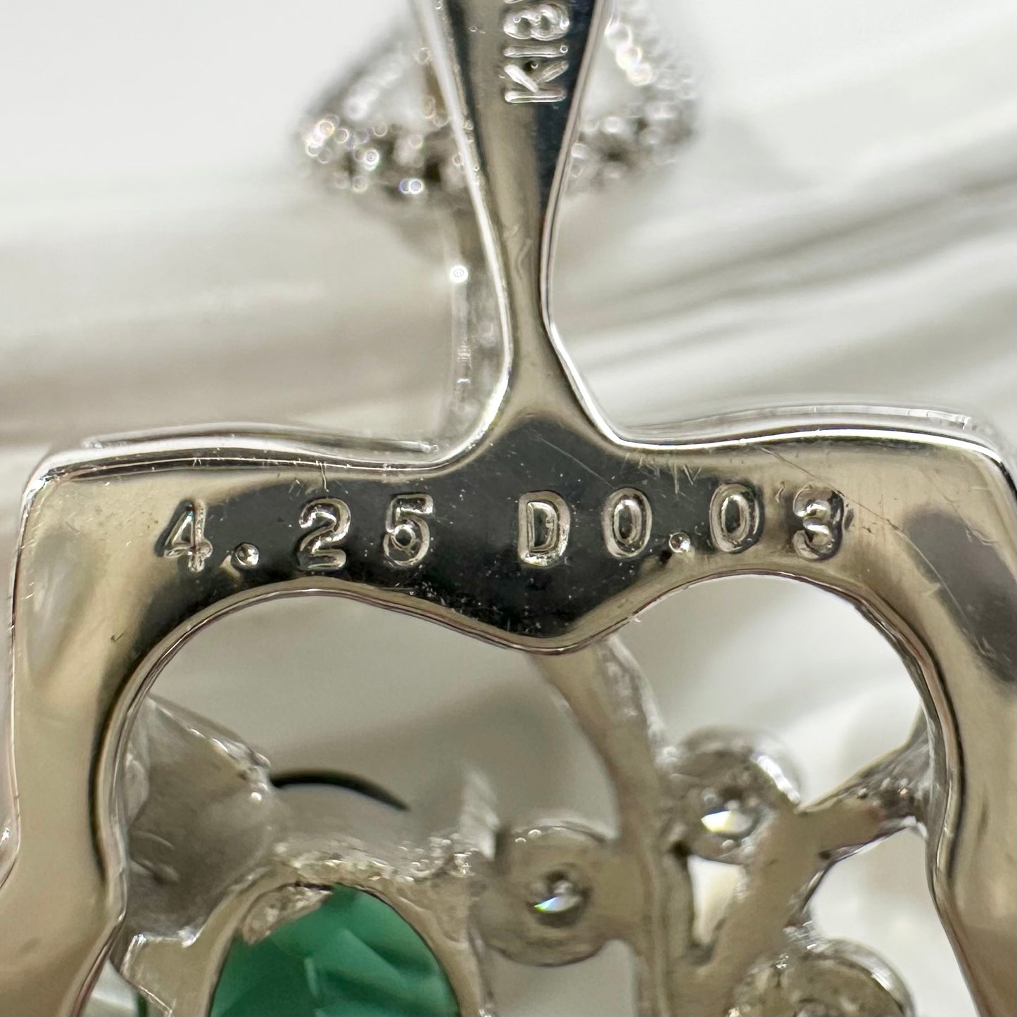 【K18】トルマリン 4.25ct マルチカラーデザイン ネックレス