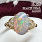 【K18】ブラックオパール2.0ct リング