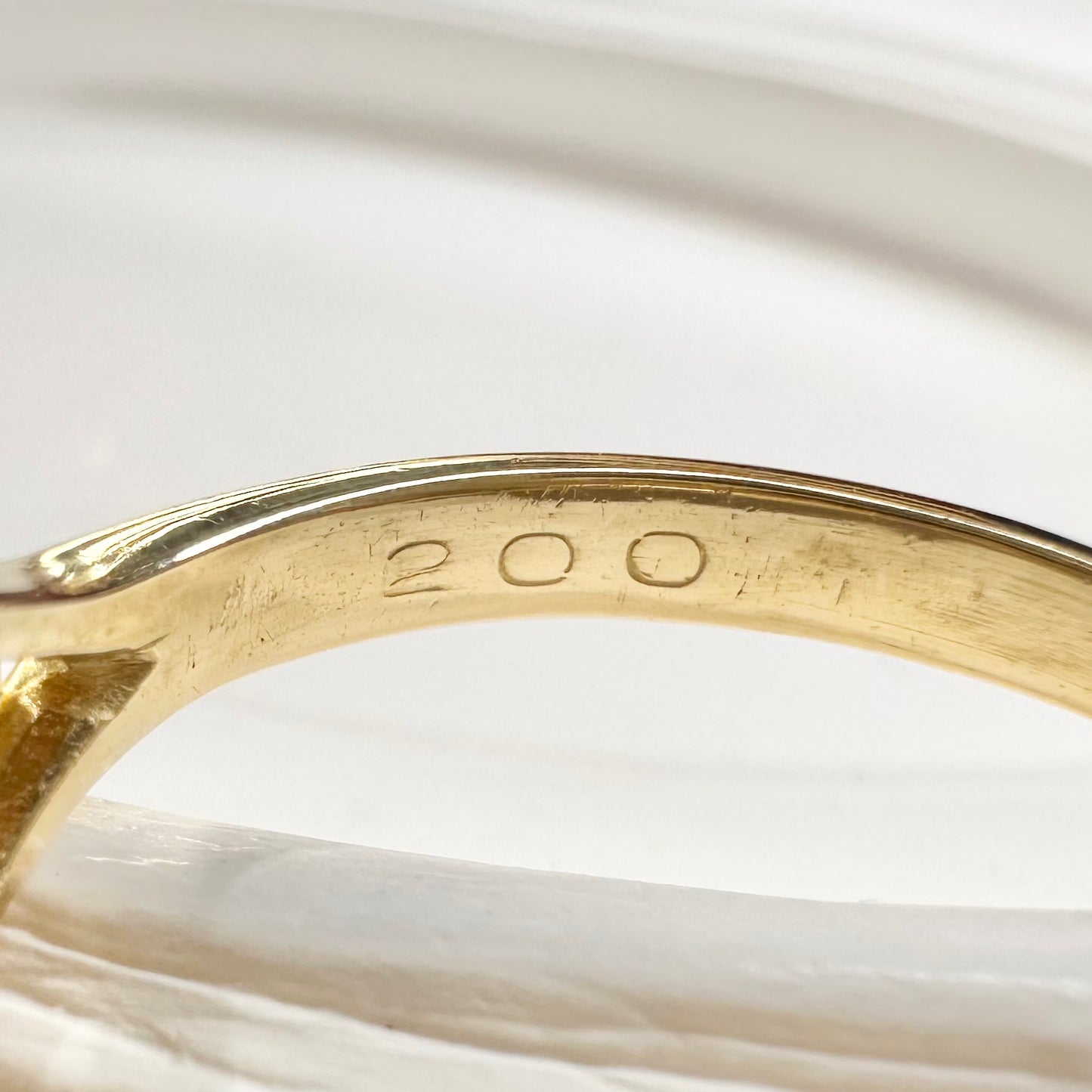 【K18】ブラックオパール2.0ct リング