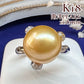 【K18】南洋パール 11.8mm リング