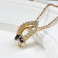 【K18】サファイア 0.2ct ネックレス ダイヤモンド