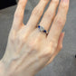 【美品】PT900 ダイヤモンド0.58ct サファイア0.48ct リング
