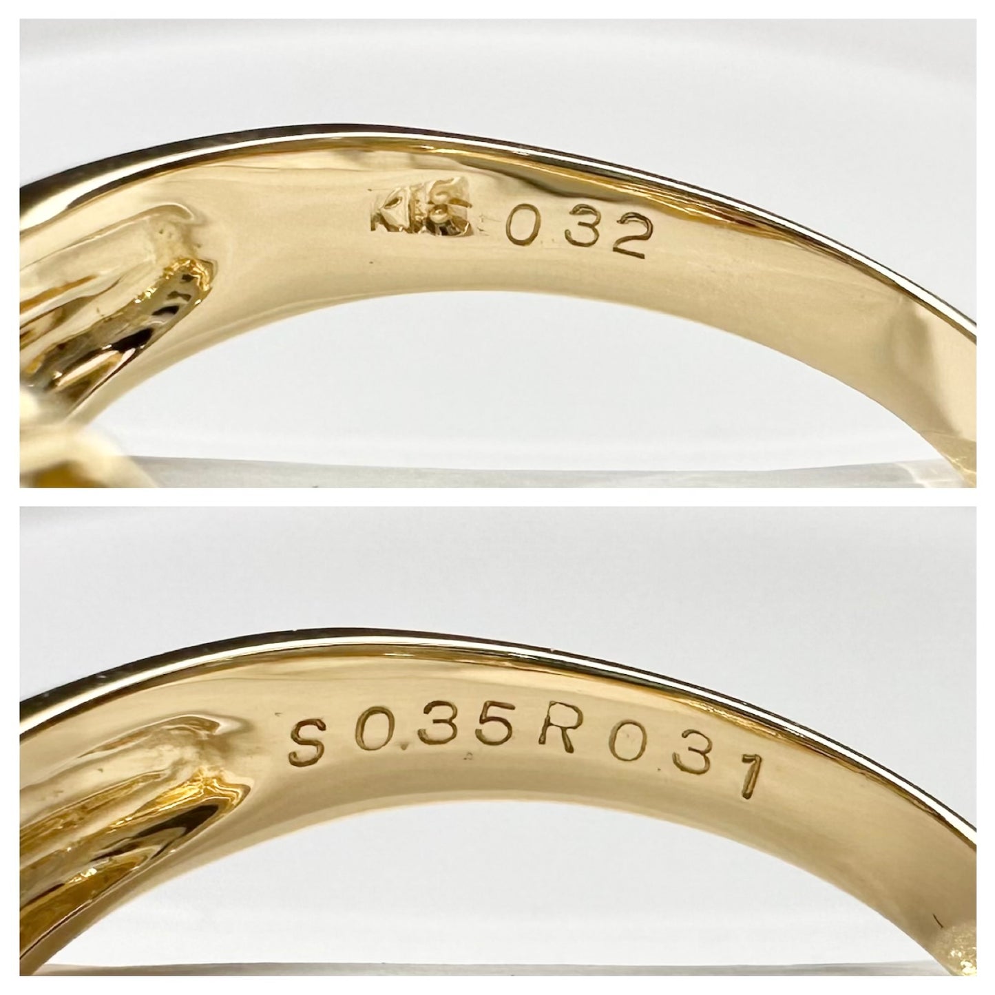 【K18】ルビー 0.31ct サファイア 0.35ct リング