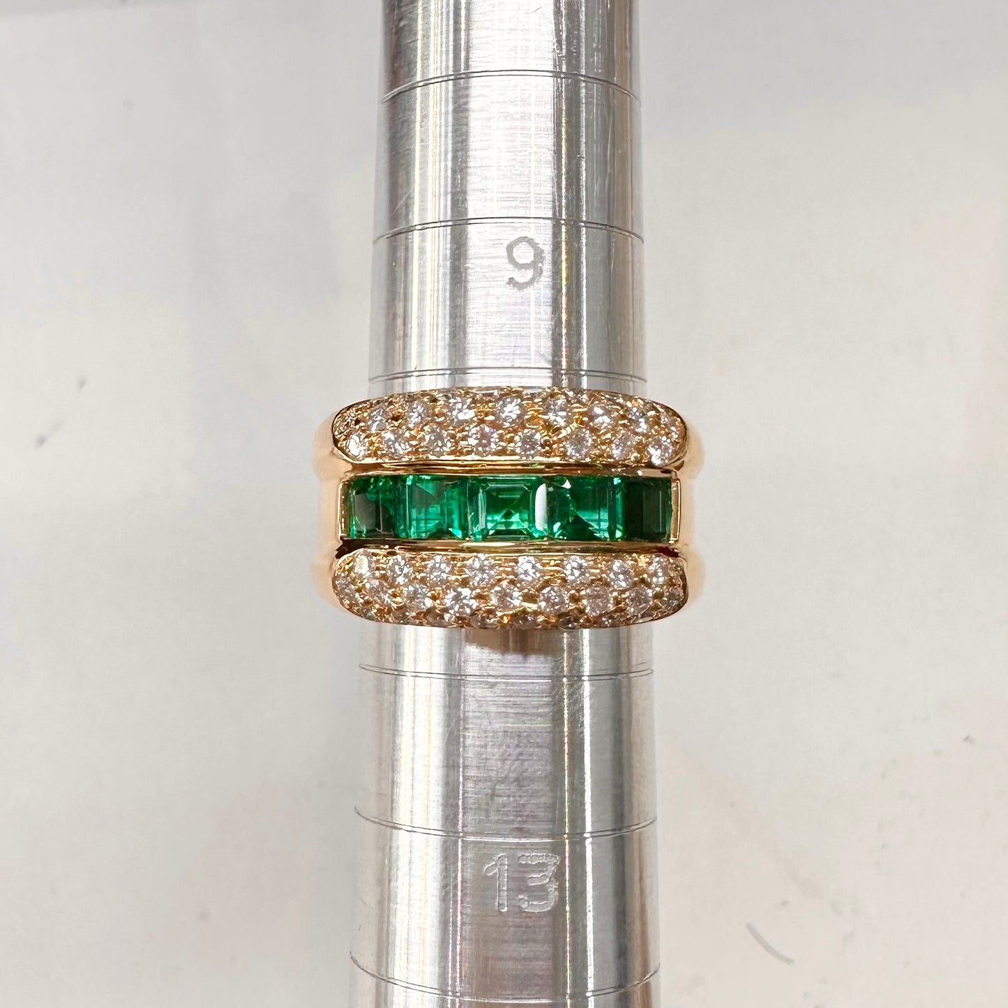 【K18】NO OIL エメラルド1.26ct リング