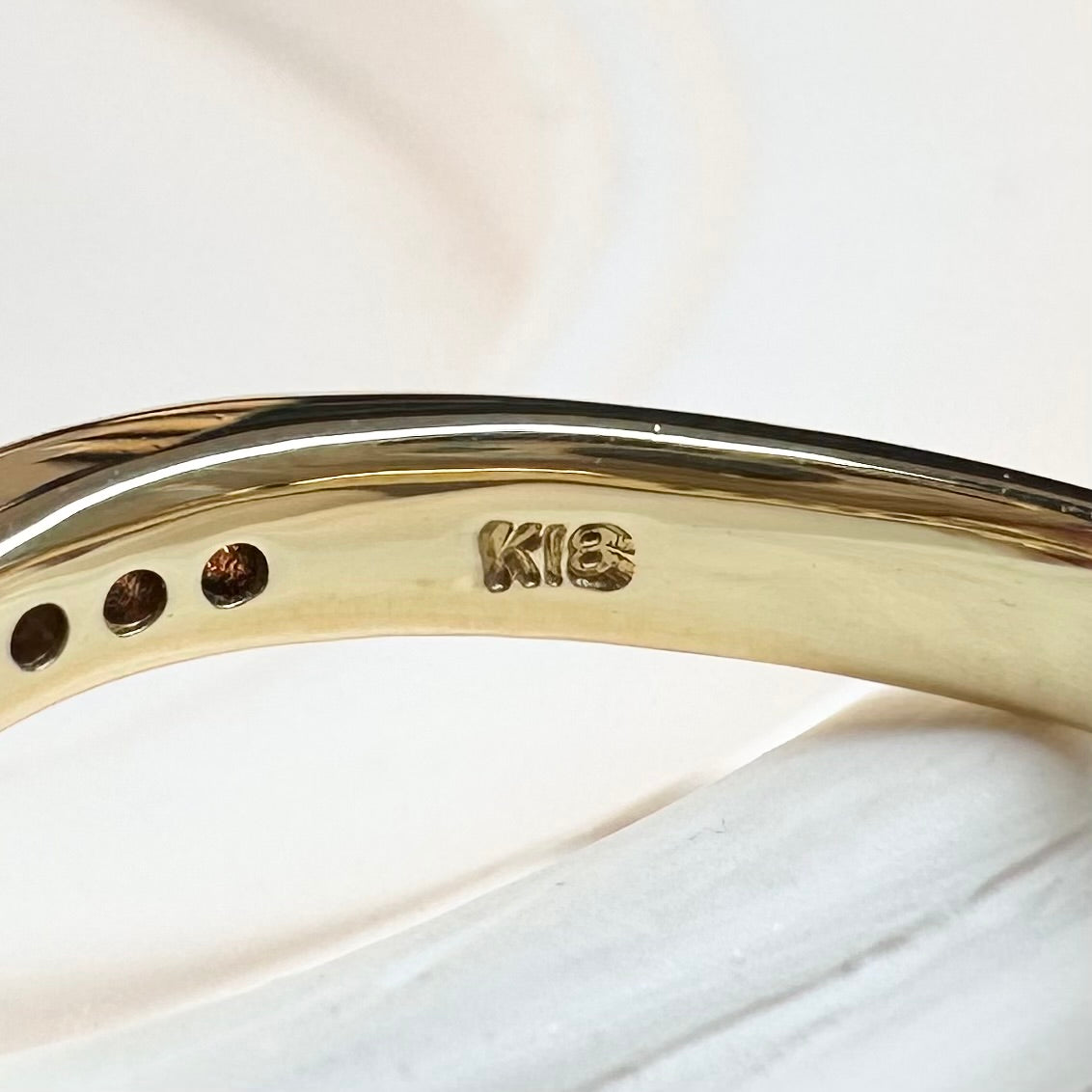 【K18】サファイア 0.54ct リング