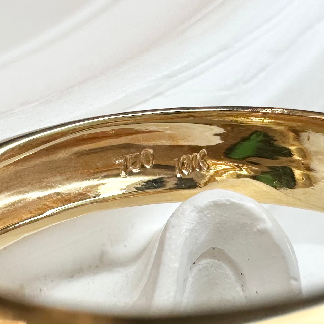 【K18】ツァボライト 1.20ct リング ヴィンテージ