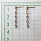 【K18】ゾイサイト0.80ct*2 揺れるロングピアス