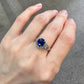 【美品】PT900 サファイア 1.47ct リング ダイヤ巻き