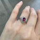 【美品】PT900 ルビー1.08ct リングダイヤモンド