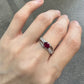 【美品】PT900 ルビー 0.75ct リング ダイヤ
