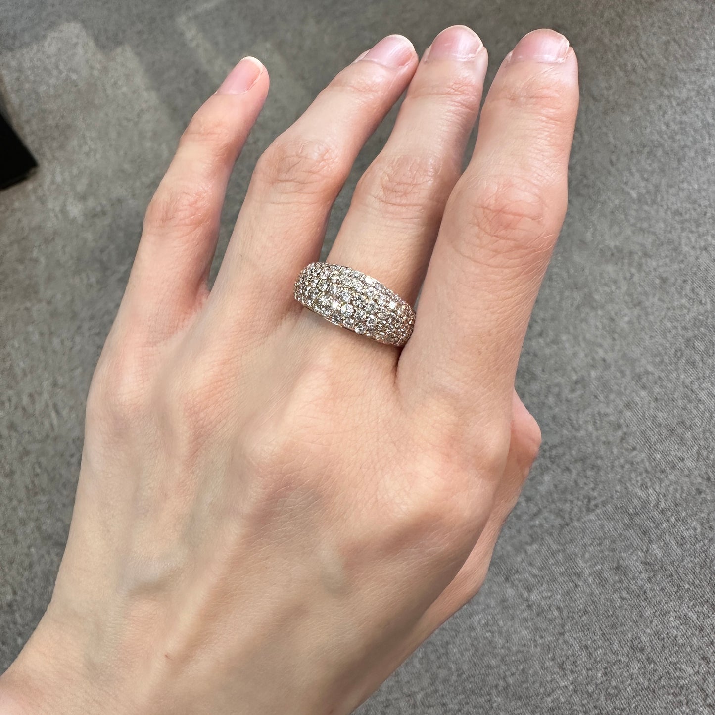 【K18】ダイヤモンド 1.50ct パヴェリング