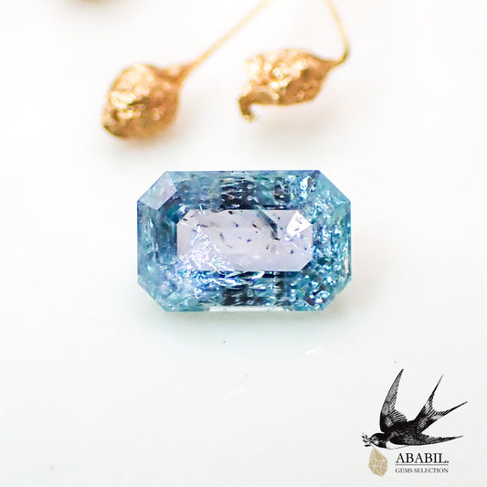 Natural blue Kornerupine 0.43ct [Tanzania] ★ Rare stone ★ Multicolor gem ★ Bicolor 