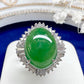 【美品】PT900 ジェイド6.04ct リング