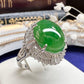 【美品】PT900 ジェイド6.04ct リング
