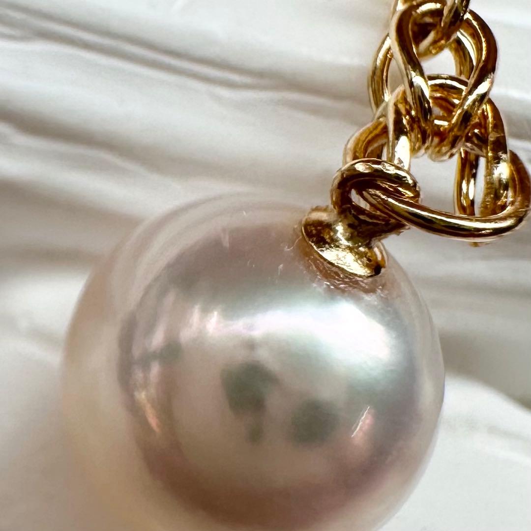 【K18】アコヤパール ピアス 8mm