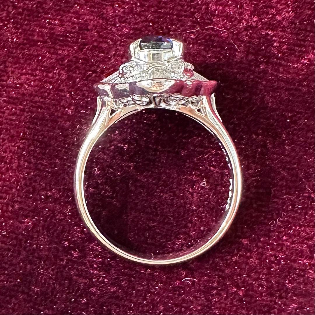 【美品】PT900 サファイア 1.287ct リング