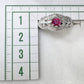 PT900 レッドベリル ダイヤモンド リング 0.166ct