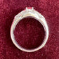 PT900 レッドベリル ダイヤモンド リング 0.166ct