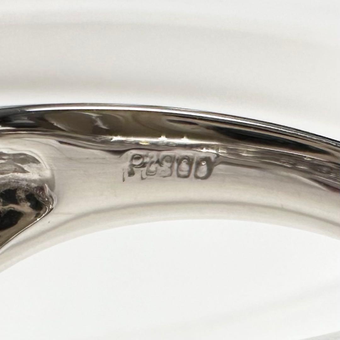 PT900 レッドベリル ダイヤモンド リング 0.166ct