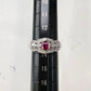 PT900 レッドベリル ダイヤモンド リング 0.166ct