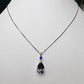 K18WG ペアシェイプ ゾイサイト ハウイナイト ネックレス 3.85ct