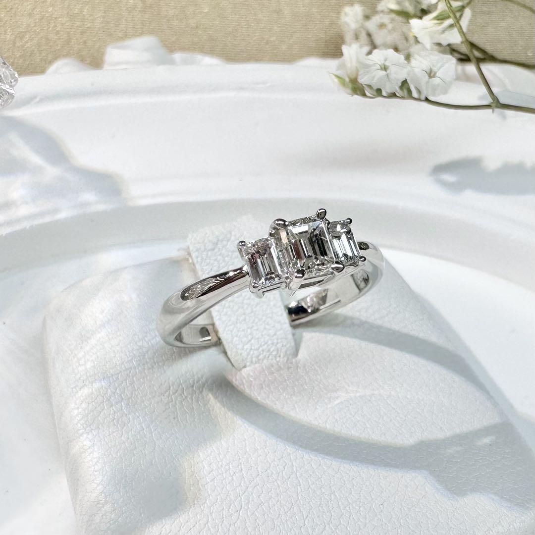 【美品】PT900 ダイヤモンド 1.01ct リング