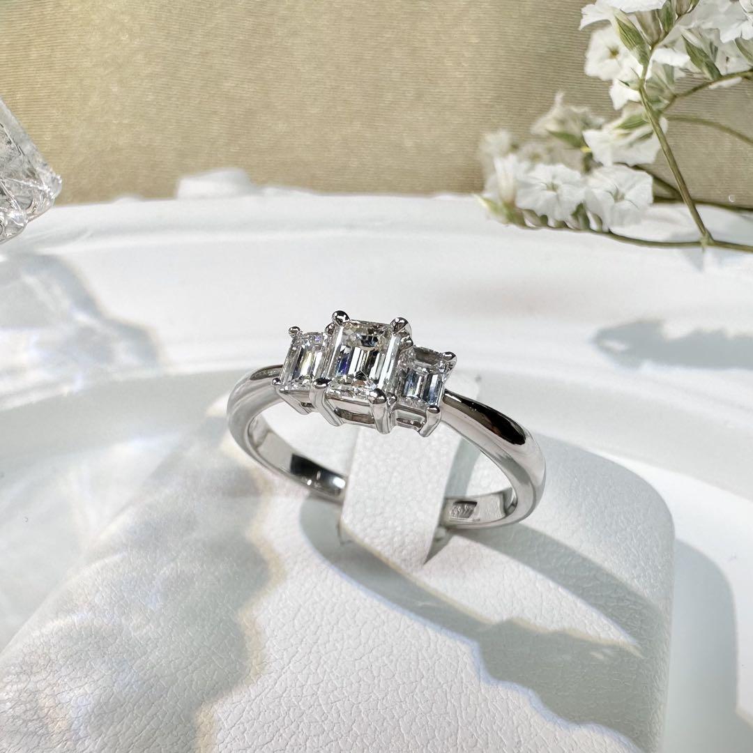 【美品】PT900 ダイヤモンド 1.01ct リング