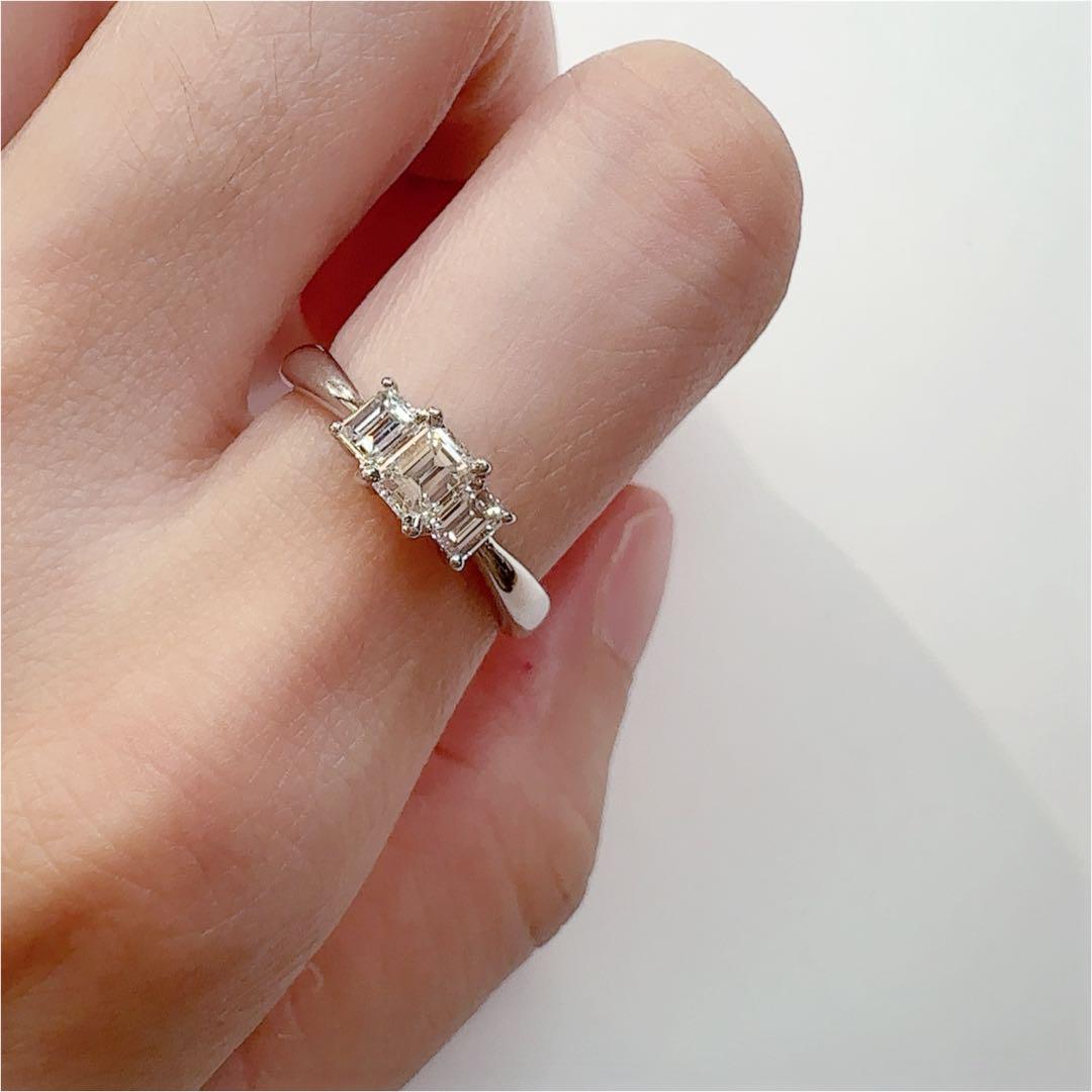 【美品】PT900 ダイヤモンド 1.01ct リング
