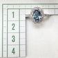 PT950 アクアマリン0.88ct ダイヤモンドリング
