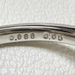 PT950 アクアマリン0.88ct ダイヤモンドリング