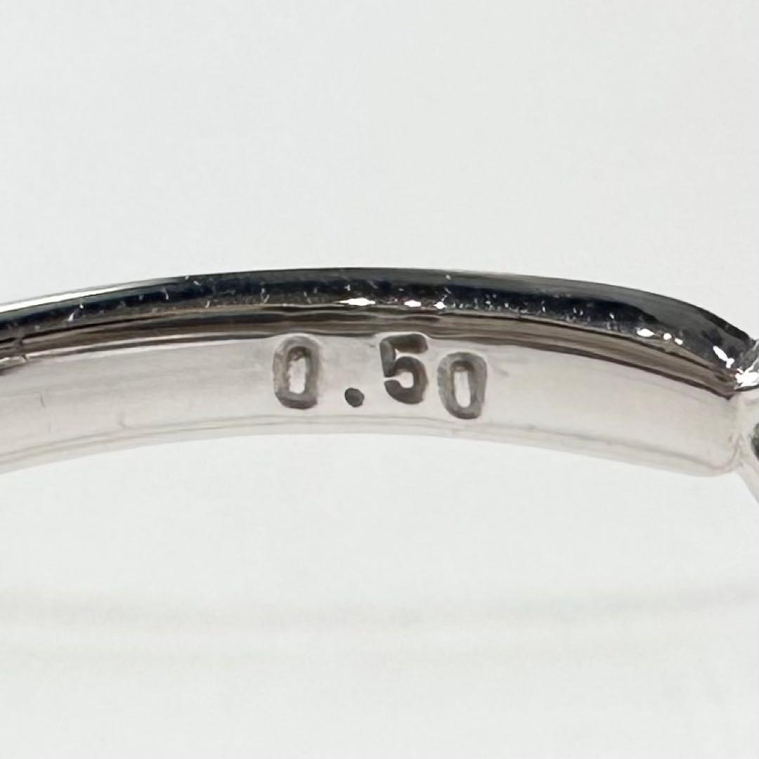 K18WG ダイヤモンド リング 0.5ct フラワーモチーフ