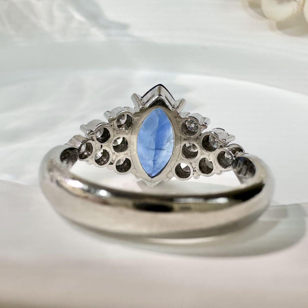 【美品】PT900 サファイアリング 3.27ct リング ダイヤ
