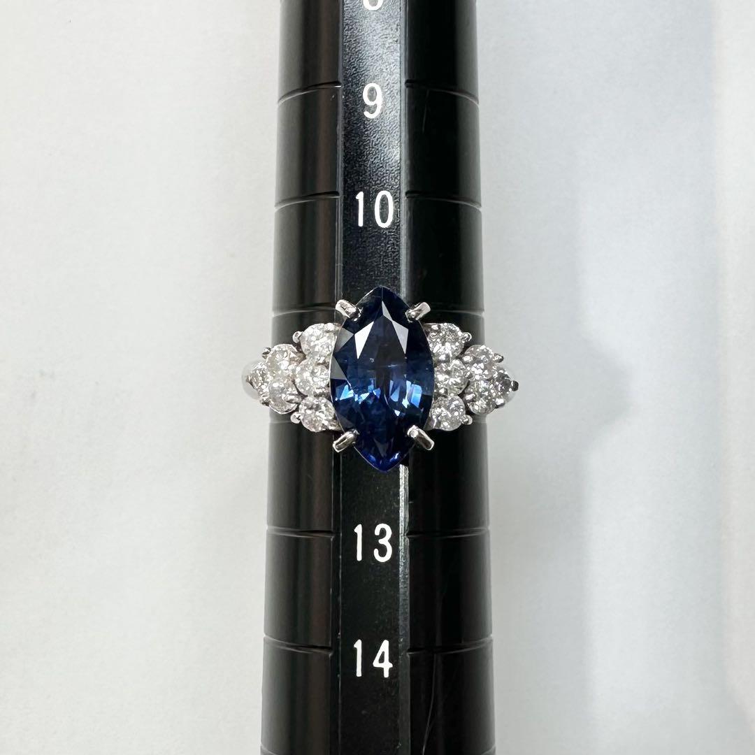 【美品】PT900 サファイアリング 3.27ct リング ダイヤ