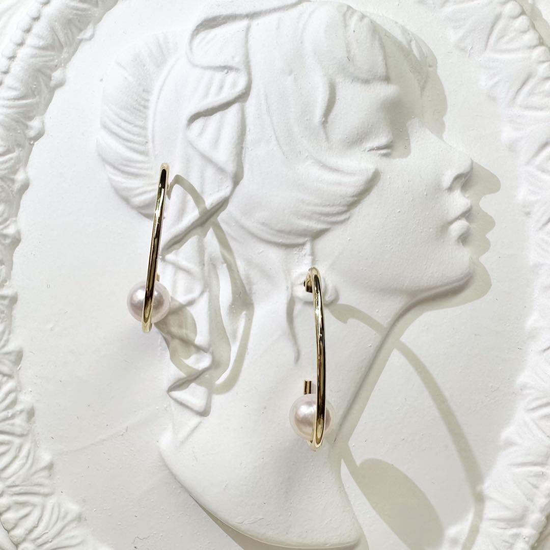 【新品】Pt900 アコヤパール5.5-6.0mm ピアス 真珠