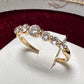 K18 ダイヤモンド リング 0.25ct グラデーション デザイン