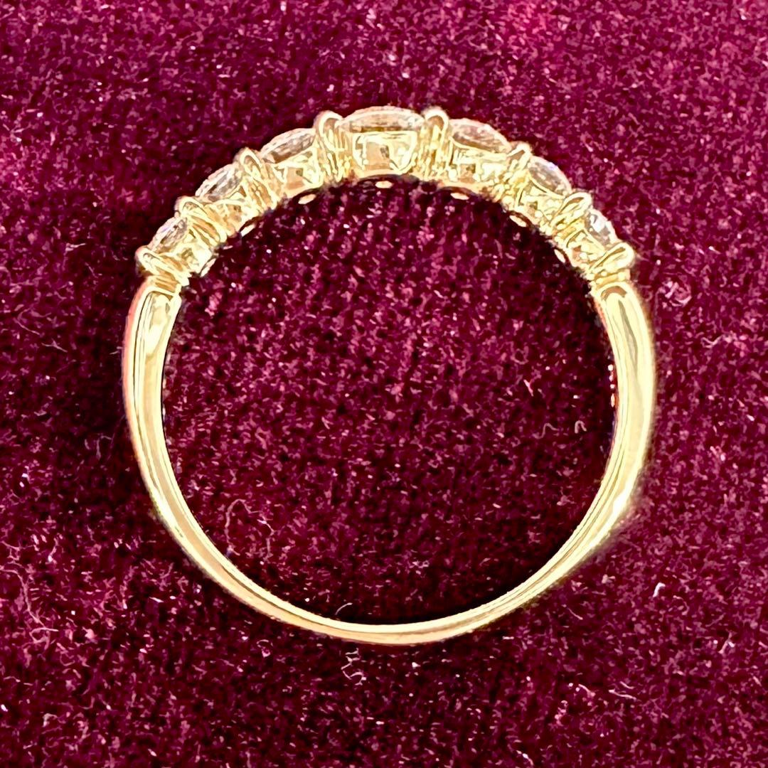 K18 ダイヤモンド リング 0.25ct グラデーション デザイン