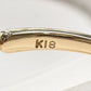 K18 ダイヤモンド リング 0.25ct グラデーション デザイン