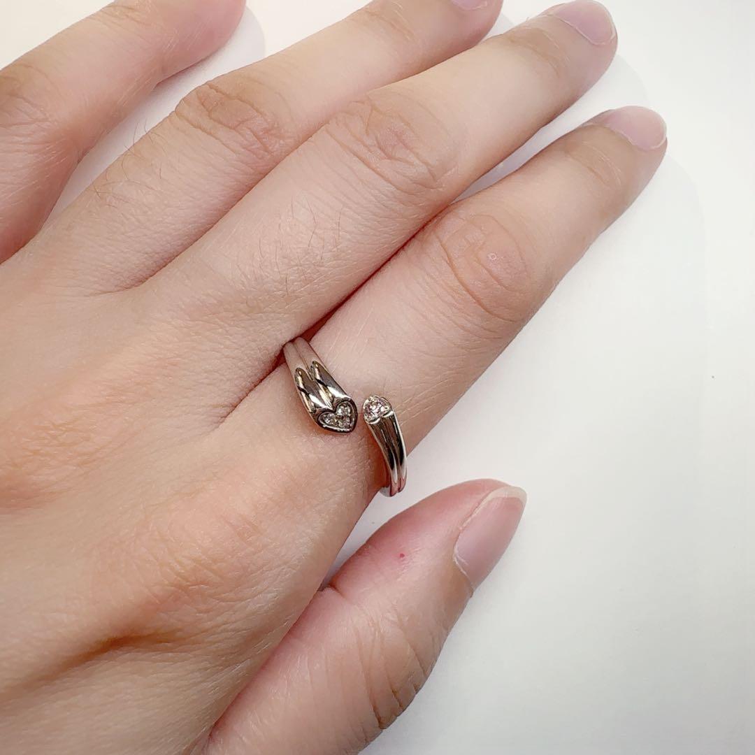 【美品】PT900 ピンクダイヤモンド 0.04ct リング ダイヤ