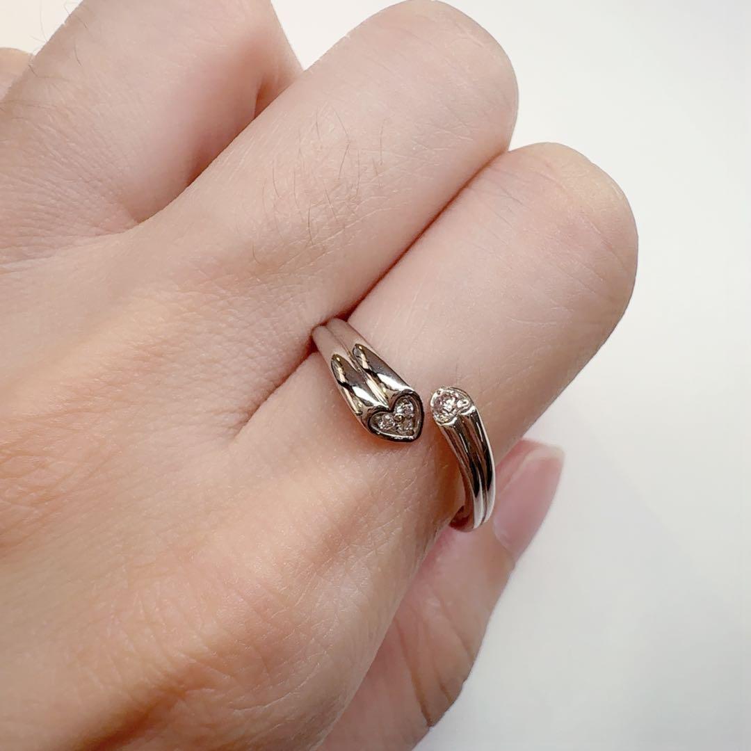 【美品】PT900 ピンクダイヤモンド 0.04ct リング ダイヤ