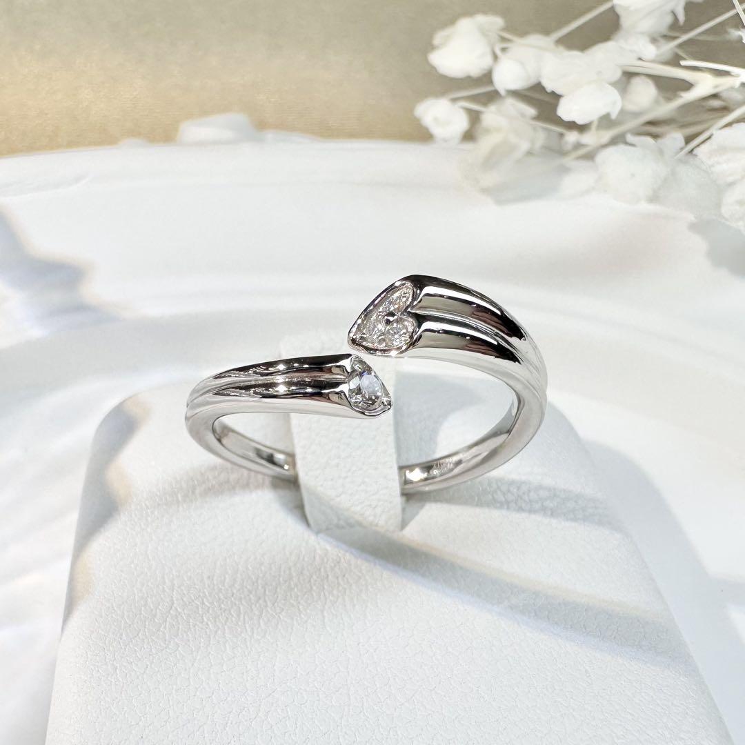 【美品】PT900 ピンクダイヤモンド 0.04ct リング ダイヤ