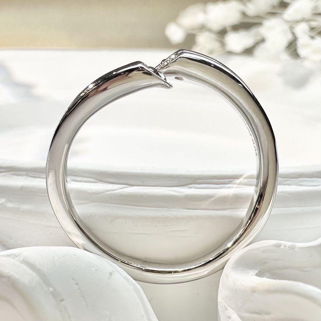 【美品】PT900 ピンクダイヤモンド 0.04ct リング ダイヤ